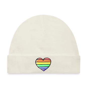 LGBT Pride - Baby Premium Organic Mütze - Naturweiß - Vorne