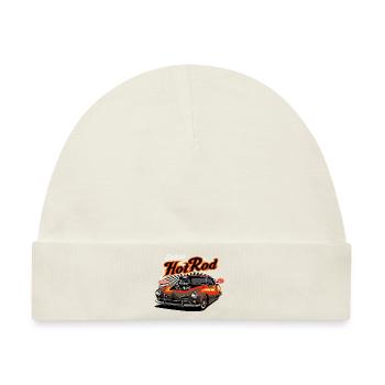 Hotrod Hot Rod Speedracer - Baby Premium Organic Mütze - Naturweiß - Vorne