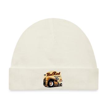 Hotrod Hot Rod Speedracer - Baby Premium Organic Mütze - Naturweiß - Vorne