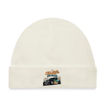 Hotrod Hot Rod Speedracer - Baby Premium Organic Mütze - Naturweiß - Vorne