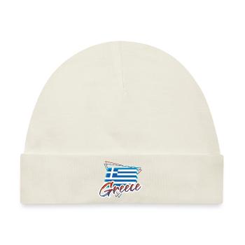 Griechenland - Baby Premium Organic Mütze - Naturweiß - Vorne