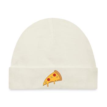 Pizzastück - Baby Premium Organic Mütze - Naturweiß - Vorne