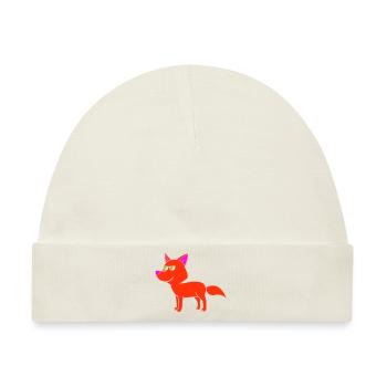 cool fox - Baby Premium Organic Mütze - Naturweiß - Vorne