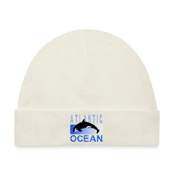 Atlantischer Ozean - Baby Premium Organic Mütze - Naturweiß - Vorne