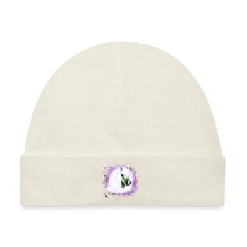 pony, blau, shettland,pferd,pony,weisses pony - Baby Premium Organic Mütze - Naturweiß - Vorne