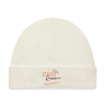 Steuer Queen Barbara - Baby Premium Organic Mütze - Naturweiß - Vorne