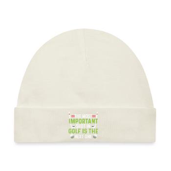 Wichtiger Schuss Sportler Gift - Baby Premium Organic Mütze - Naturweiß - Vorne