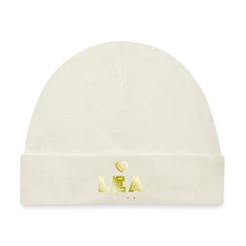Lea Herz - Baby Premium Organic Mütze - Naturweiß - Vorne