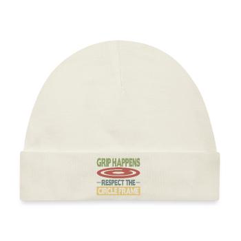 Grip Happens Respect The Circle Frame - Baby Premium Organic Mütze - Naturweiß - Vorne