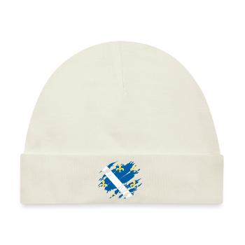 Bosnien Bosna Flagge - Baby Premium Organic Mütze - Naturweiß - Vorne