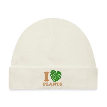 Pflanzen fallen - Baby Premium Organic Mütze - Naturweiß - Vorne
