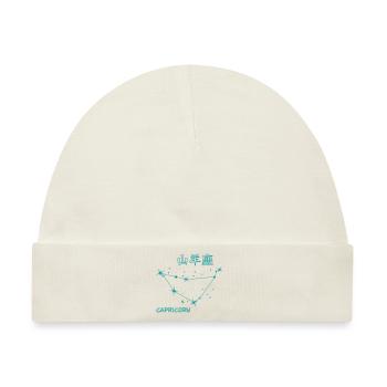 Steinbock Sternzeichen Capricorn Sternbild & Sign - Baby Premium Organic Mütze - Naturweiß - Vorne