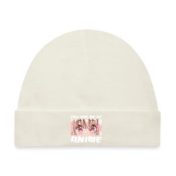 Anime merch Anime Anime Merchandise Geschenk - Baby Premium Organic Mütze - Naturweiß - Vorne