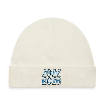 Willkommen 2023 - Baby Premium Organic Mütze - Naturweiß - Vorne