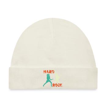 Hard Rock Gitarristen - Baby Premium Organic Mütze - Naturweiß - Vorne