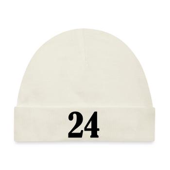 24 - Baby Premium Organic Mütze - Naturweiß - Vorne