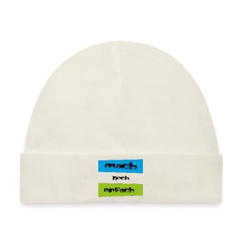 mach doch einfach - Baby Premium Organic Mütze - Naturweiß - Vorne