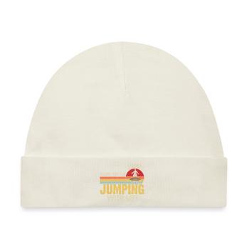 Jump Danke, dass du mit mir gesprungen bist - Baby Premium Organic Mütze - Naturweiß - Vorne