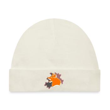 Foxy der glückliche Fuchs - Baby Premium Organic Mütze - Naturweiß - Vorne