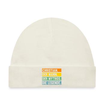 Christian - Baby Premium Organic Mütze - Naturweiß - Vorne