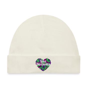 Love Blossoms - Baby Premium Organic Mütze - Naturweiß - Vorne