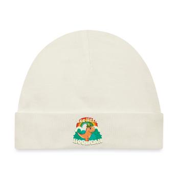 KLEINER HOOLIGAN Dinosaurier Kinder St Patrick s - Baby Premium Organic Mütze - Naturweiß - Vorne