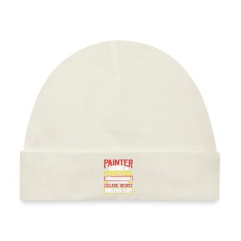 Maler mit High School Diploma Fix College - Baby Premium Organic Mütze - Naturweiß - Vorne