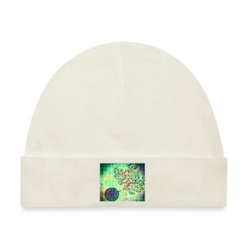Persian Tree of Life No. 4 - Baby Premium Organic Mütze - Naturweiß - Vorne