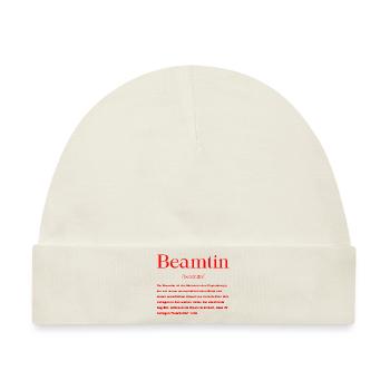 Beamtin Definition - Baby Premium Organic Mütze - Naturweiß - Vorne