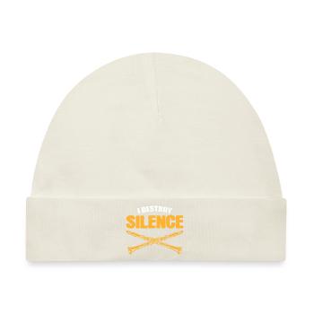 I Destroy Silence Bandmitglied - Baby Premium Organic Mütze - Naturweiß - Vorne