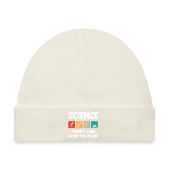 Science - Baby Premium Organic Mütze - Naturweiß - Vorne