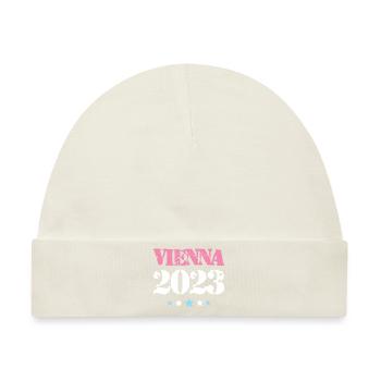 Vienna 2023 Wien - Baby Premium Organic Mütze - Naturweiß - Vorne