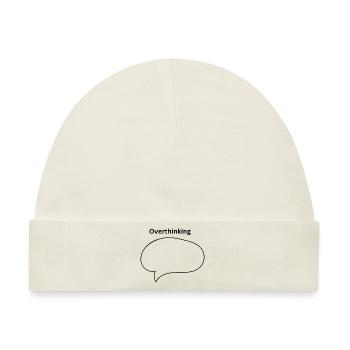 Overthinking - Baby Premium Organic Mütze - Naturweiß - Vorne