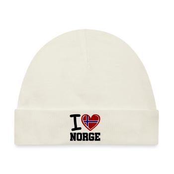 i love norge - Baby Premium Organic Mütze - Naturweiß - Vorne