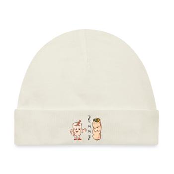 Leckerer Stil - Baby Premium Organic Mütze - Naturweiß - Vorne
