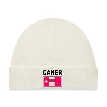 gamer - Baby Premium Organic Mütze - Naturweiß - Vorne