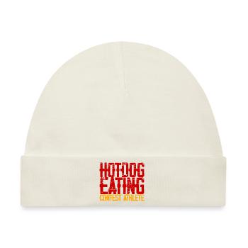 Hotdog Eating Contest Athlete 3 - Baby Premium Organic Mütze - Naturweiß - Vorne
