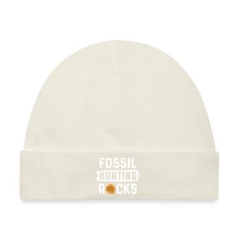 Fossilienjagd Felsen - Baby Premium Organic Mütze - Naturweiß - Vorne