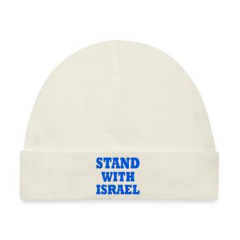 Stand with israel - Baby Premium Organic Mütze - Naturweiß - Vorne