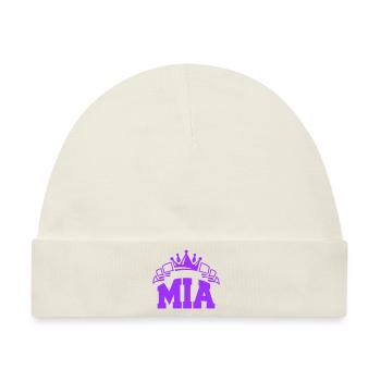 mia - Baby Premium Organic Mütze - Naturweiß - Vorne