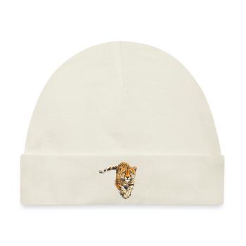 Leopard Raubkatze - Baby Premium Organic Mütze - Naturweiß - Vorne