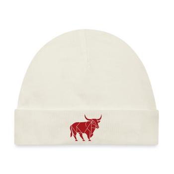 Stier - Baby Premium Organic Mütze - Naturweiß - Vorne