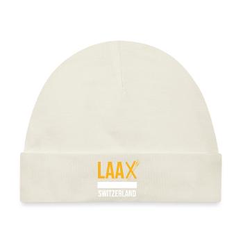 Laax, der Graubündner Traum - Baby Premium Organic Mütze - Naturweiß - Vorne