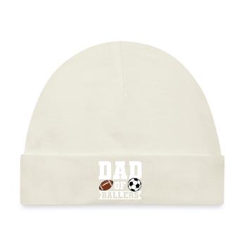 baller fussball baller Geschenk - Baby Premium Organic Mütze - Naturweiß - Vorne