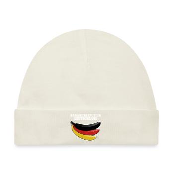 Bananenrepublik Deutschland Satire - Baby Premium Organic Mütze - Naturweiß - Vorne