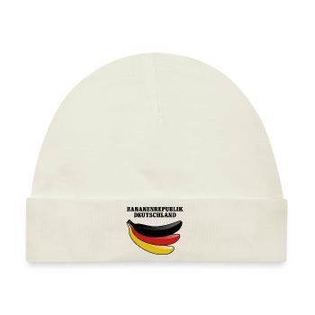 Bananenrepublik Deutschland Satire - Baby Premium Organic Mütze - Naturweiß - Vorne