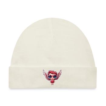 Amor / Liebe / Pfeil / Herz / Valentinstag - Baby Premium Organic Mütze - Naturweiß - Vorne