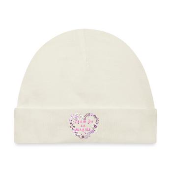 Blumenherz Braut Team - Baby Premium Organic Mütze - Naturweiß - Vorne