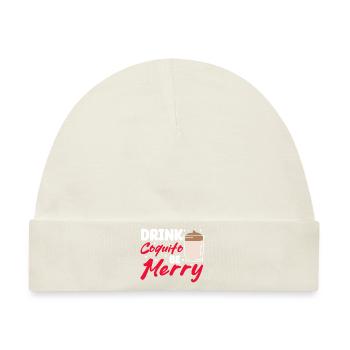Drink Coquito Me Merry Puerto Rica Christmas - Baby Premium Organic Mütze - Naturweiß - Vorne