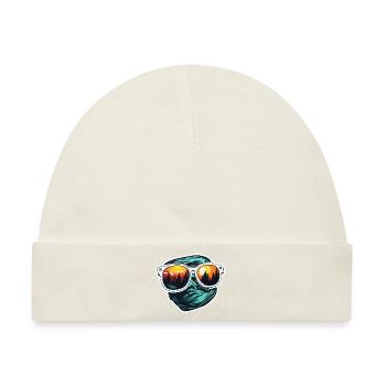 Sonnenbrille / Reflektion / Wald / Spiegelung - Baby Premium Organic Mütze - Naturweiß - Vorne